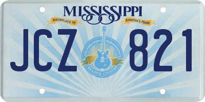 MS license plate JCZ821