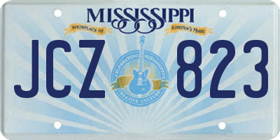 MS license plate JCZ823