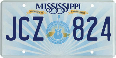 MS license plate JCZ824