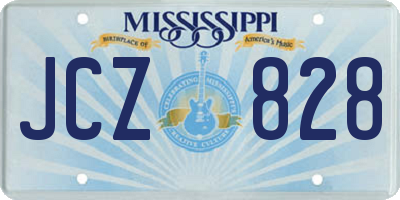 MS license plate JCZ828