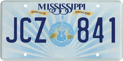 MS license plate JCZ841