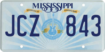 MS license plate JCZ843