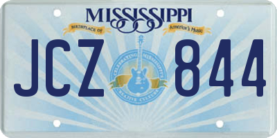 MS license plate JCZ844