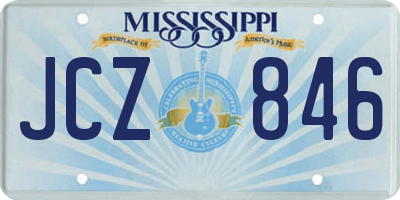 MS license plate JCZ846