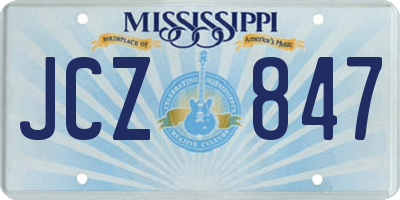 MS license plate JCZ847