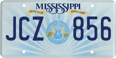 MS license plate JCZ856