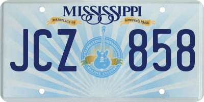 MS license plate JCZ858