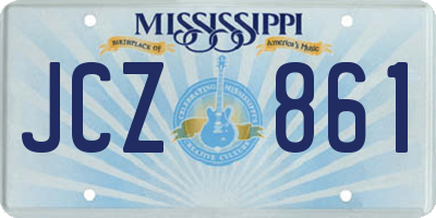 MS license plate JCZ861