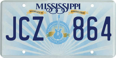 MS license plate JCZ864