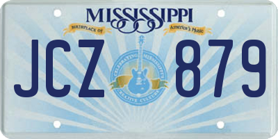 MS license plate JCZ879