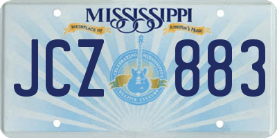 MS license plate JCZ883