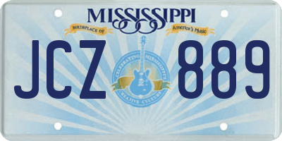 MS license plate JCZ889