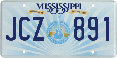MS license plate JCZ891