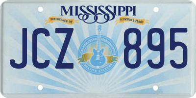 MS license plate JCZ895