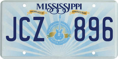 MS license plate JCZ896