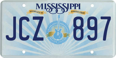 MS license plate JCZ897
