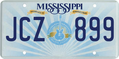 MS license plate JCZ899