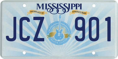 MS license plate JCZ901