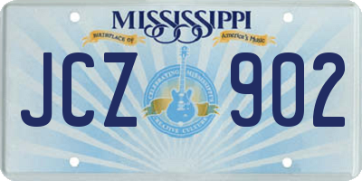 MS license plate JCZ902