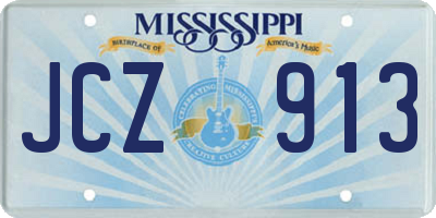 MS license plate JCZ913