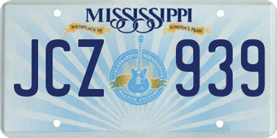MS license plate JCZ939