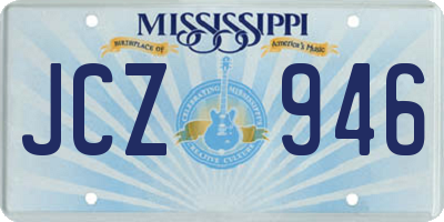 MS license plate JCZ946