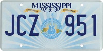 MS license plate JCZ951