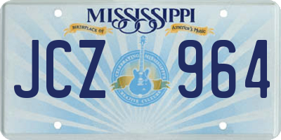 MS license plate JCZ964