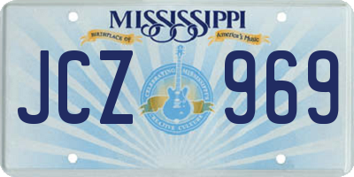 MS license plate JCZ969