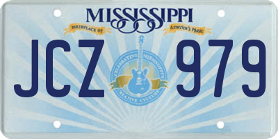 MS license plate JCZ979