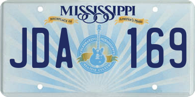 MS license plate JDA169
