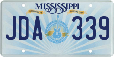 MS license plate JDA339