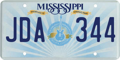 MS license plate JDA344