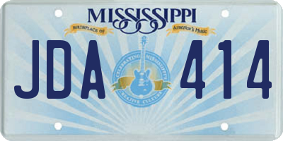 MS license plate JDA414