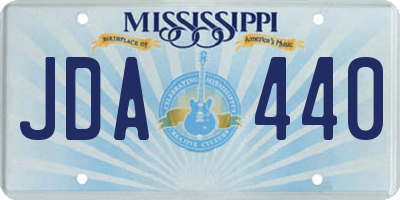 MS license plate JDA440