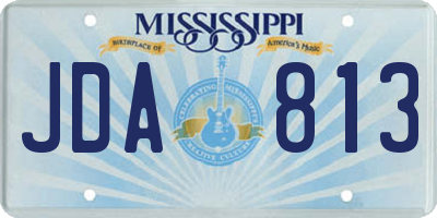 MS license plate JDA813