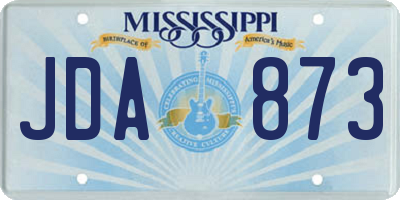 MS license plate JDA873