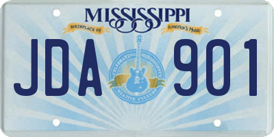 MS license plate JDA901
