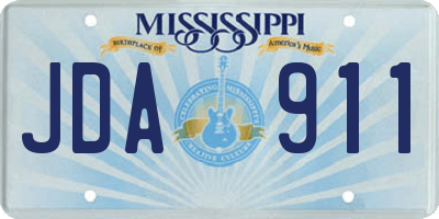 MS license plate JDA911