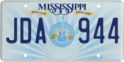 MS license plate JDA944