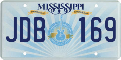 MS license plate JDB169