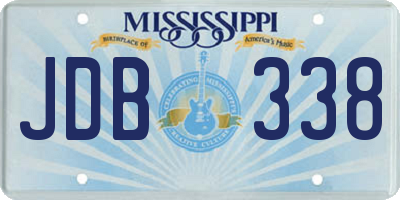 MS license plate JDB338
