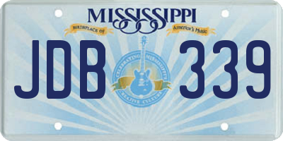 MS license plate JDB339