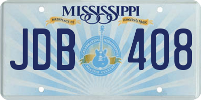 MS license plate JDB408
