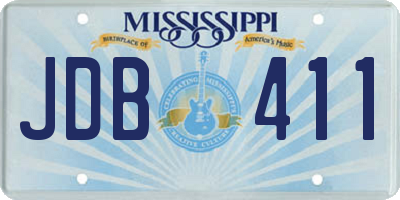 MS license plate JDB411