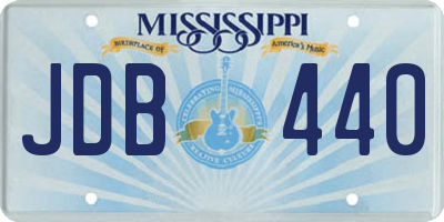 MS license plate JDB440