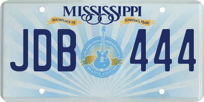 MS license plate JDB444