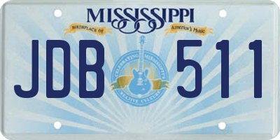 MS license plate JDB511