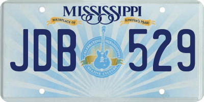 MS license plate JDB529