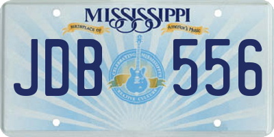 MS license plate JDB556